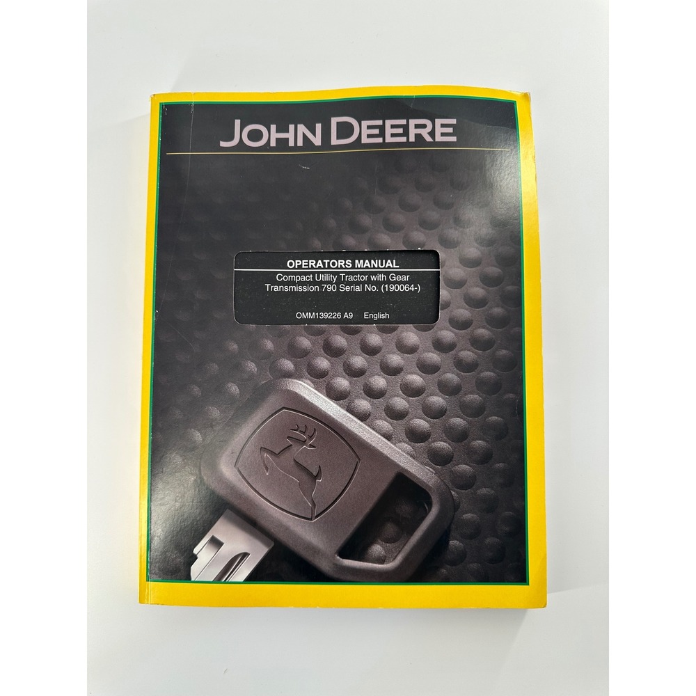 John‎ Deere 790 Compact Utility Tractor Operators Manual Gear Trans OMM139226 A9